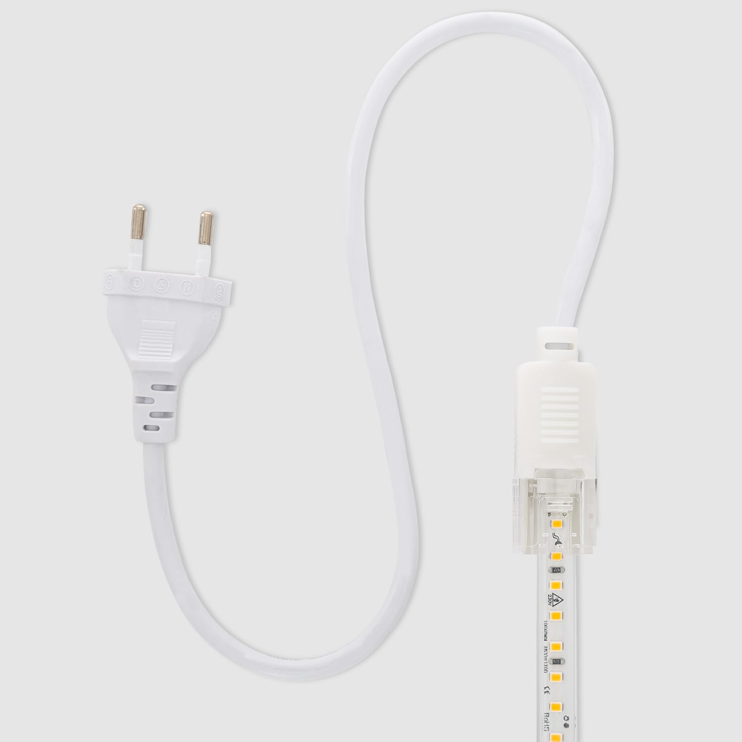 LEDKIA Tira LED Regulable 220V SMD Autorrectificada 120 LED/m BOBINA 50m 10 | 120 LED/m SMD2835 | IP65 | Luz Ajustable Triac | 50 Metros; Blanco Neutro 4000K