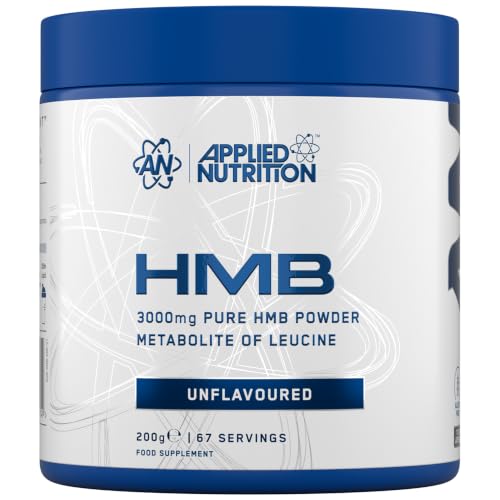 Applied Nutrition - HMB Powder - 3000mg Pure Formula - Best Leucine Metabolite - Best Muscle Support Supplement - Supports Recovery & Training - (200g 67 Servings) (Unflavoured)