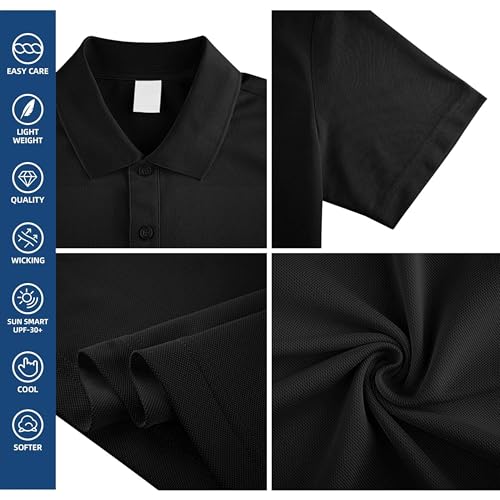 NAZENTI Custom Embroidered Polo Shirts for Men, Design Your Own Golf Jersey Personalized, Custom Company Logo Shirt for Men Women Business, Polo Uniform Shirt Embroidery4