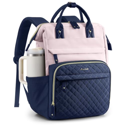Image of LOVEVOOK Laptop Backpack Women Quilted Teacher Nurse Work Backpack Purse