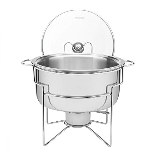Rechaud Banho-maria Tramontina Em Aço Inox 7 L Com Fogareiro Tramontina Inox Rechaud Aco Inox B.mari