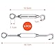 Traxenta 6 Stück Seilspanner Edelstahl, Seilspanngarnitur, Drahtseil Spanner, Spannschloss, Sonnensegel Spanner, Spannschlösser, Wäscheleinenspanner, Drahtseilspanner, Spannschraube, Wantenspanner