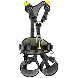 Arnes Clase 1 PETZL AVAO BOD 1 Correas de Escalada, Unisex Adulto, Negro/Amarillo