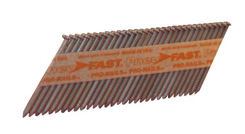 Pneu-Fast SP6DXRHG 2-by-0.120-Inch Tri-Coat Galvanized Ring Clipped Head Nail for 30-33 Degree Nailers, 1000-Count