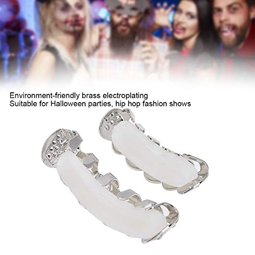 Tandheelkundige Grills, Tanden Set Hip Hop Bling Tanden Decoratie Voor Halloween Party Gift(Zilver) - Image 5