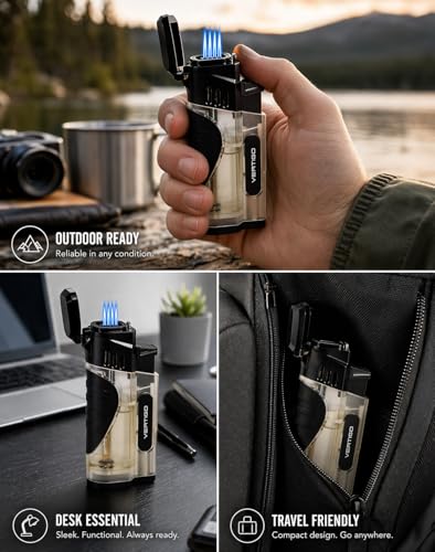 Encendedor F.e.s.s Stinger Quad Torch Transparente miniatura 4