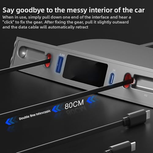 Station de charge USB pour véhicules électriques résolvant le problème des câbles emmêlés - 5