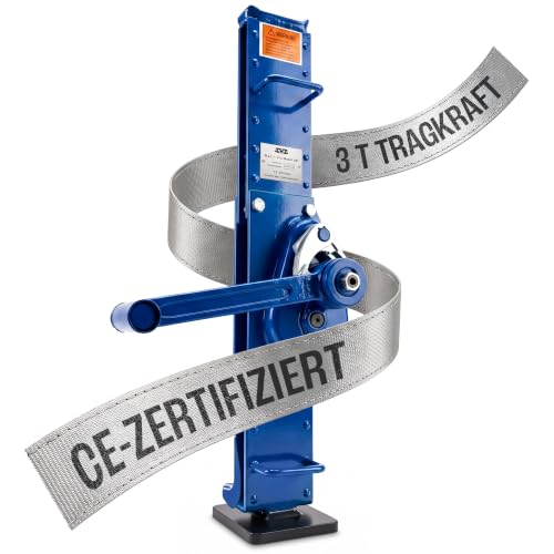 Produktfoto von SHZ Stahlwinde 3 t mit Sicherheitskurbel und Lastdruckbremse | 3000kg belastbare Stockwinde | hebt zuverlässig Dank&hellip;