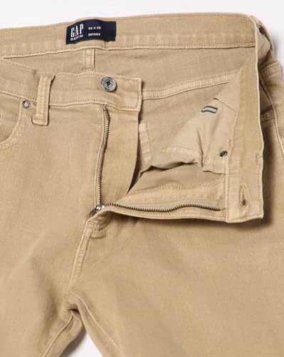 Image of Gap Men Skinny Fit Solid Print Mid Rise Lightlyly Washeded Jeans