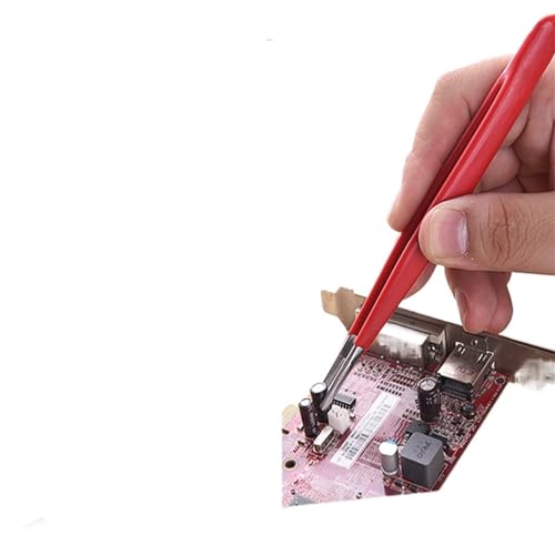 Pinzas aisladas de acero inoxidable de 160 mm con puntas de codo antiestáticas para microchips IC 3