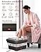 OOAMBB Collapsible Foot Spa with Heat, Bubble and Temp Control, Foot Bath Massager with XL Touch Screen and Massage Rollers, Foot Soaking Tub, Pedicure Foot spa for Stress Relief (Grey)
