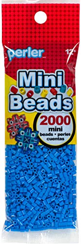 Perler 80-14106 Mini Fuse Bead Craft Supplies, 2000pcs, Light Blue