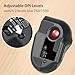 ELECOM Bitra Small Travel Trackball Mouse with Case, Bluetooth Wireless, Index Finger Control, Silent Mouse, Ergonomic Design, 5 Programmable Buttons