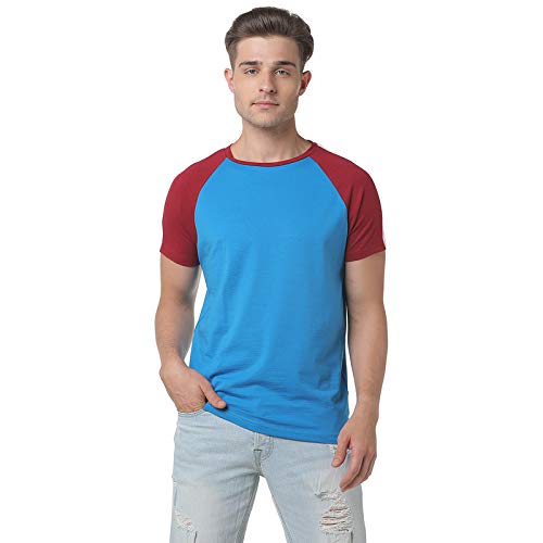 Image of CAHOOT Men Red Striped Casual T-Shirt