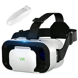 Virtual Reality Headset for Phone with Controller, 3D VR Glasses Adjustable VR Virtual Reality Goggles, Compatible 4.7-6.5 inch for iPhone & Android, for Movies Games
