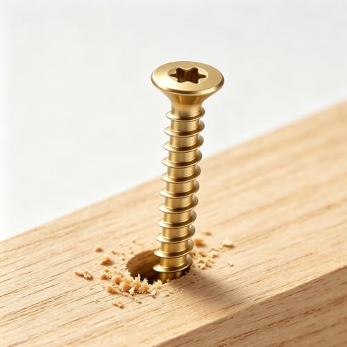 Image of Wensilon #6 * 1-1 /4 inch Yellow Deck Screws, (pcs) 5 lbs Exterior Wood Screws, Rust Resistant Epoxy Coated,Star Bit.