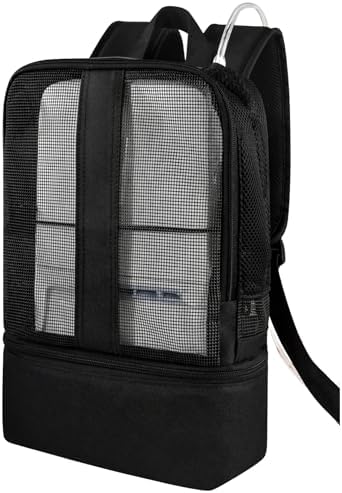 Portable Oxygen Concentrator Backpack, Compatible with Caire FreeStyle Comfort, SimplyGo Mini, Oxlife Liberty, Padded Travel Bag with Mesh Ventilation and Storage, Bag Only image 5