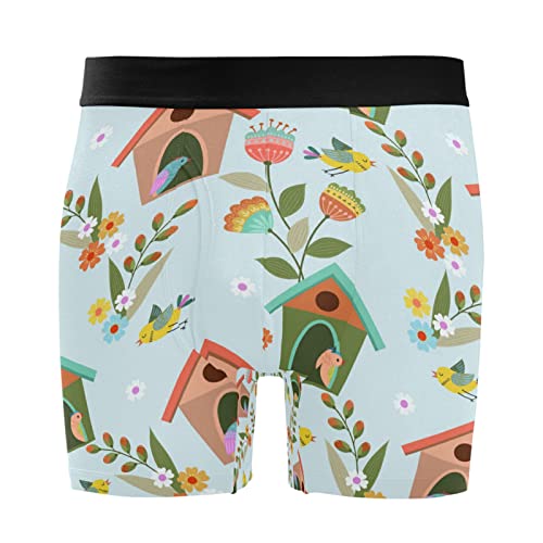 Calzoncillos para hombre Vnurnrn bóxer de algodón elástico pack de 2 ropa interior ultrasuave con flores
