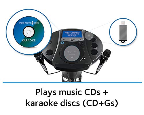 Singing Machine Ism1030Bt Bluetooth Karaoke Pedestal, Karaoke Machine With Speakers, Blue #TOP5