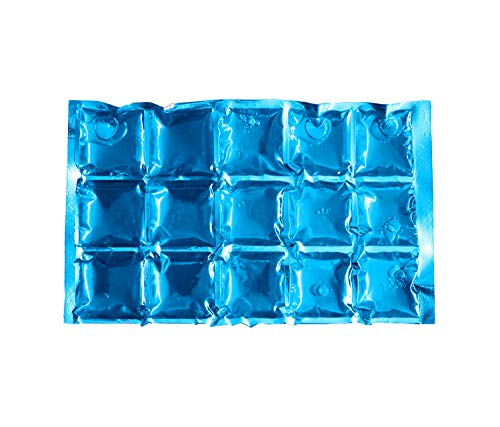 EUROXANTY Acumulador frío Flexible | Acumulador de frío para neveras | Bloques de Hielo Reutilizables | Acumulador frío Adaptable | 15 Cubitos Reutilizables