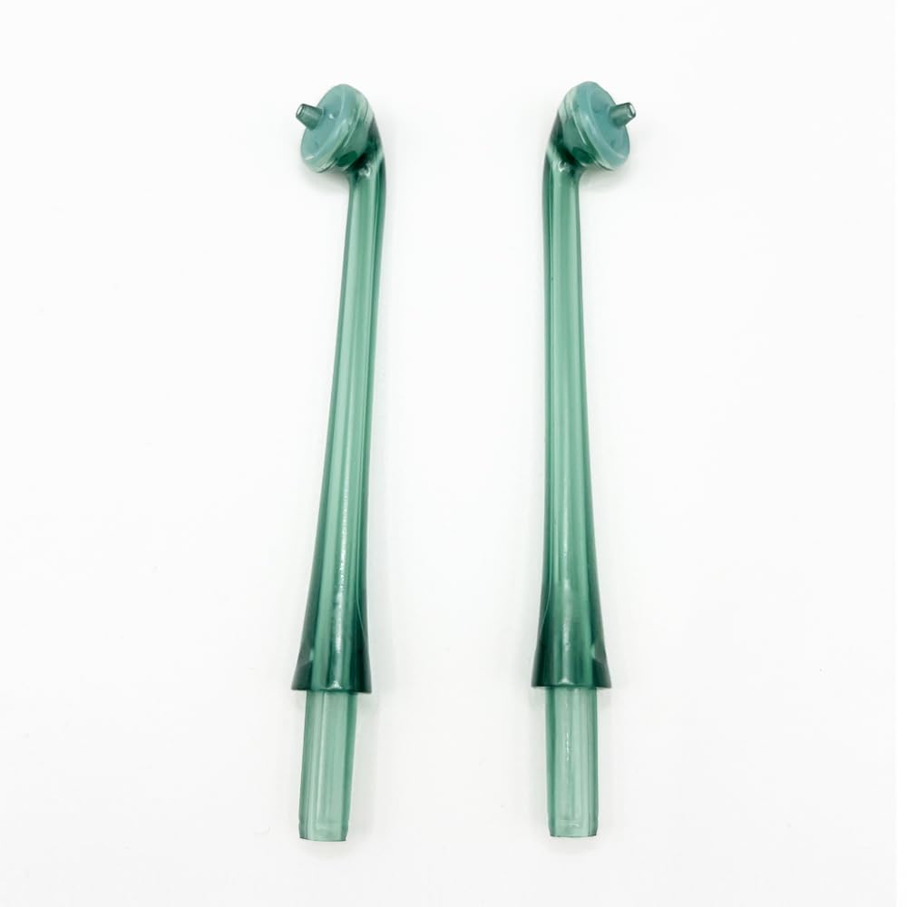 2 puntas de repuesto para hilo dental Philip AirFloss, boquilla de irrigador oral de repuesto compatible con HX8211/HX8240/HX8241/HX8255 (verde)