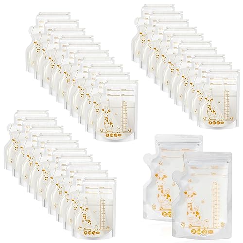 Tadipri 30 Piezas De Bolsa De Almacenamiento Preesterilizada, Bolsa De Almacenamiento De Leche Materna, Bolsa De Congelación De Leche De 250 Ml, Bolsa De Almacenamiento Fresca Con Escalera, Cremallera