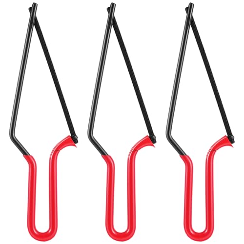 Mini Hacksaw with 6 Inch Steel Blade (3 Pcs)
