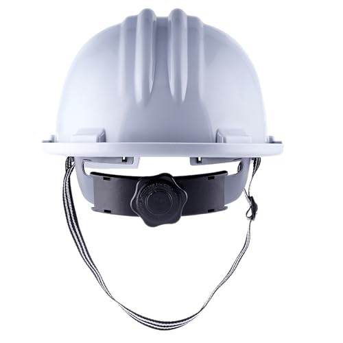 Image of KARAM PN581 Safety Industrial Helmet for Men | Light Weight with Ratchet Type Adjustment | Comfortable Fit & Durable Hard Hat | EN Certified | Grey