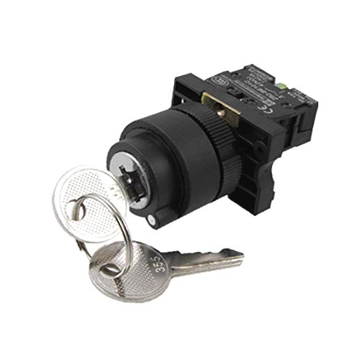 X-DREE 1 NO N alto rendimiento/O normalmente esencial abierto Interruptor selector Bie_n hecho de selecci� de bloqueo de llave giratoria de 2 posiciones(547-d6-d5-f1f)