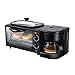 Toster mini piekarnik śniadaniowy, wielofunkcyjny domowy ekspres do kawy 3 w 1, pojemność 9 l, timer 30 minut, regulacja temperatury 100-230°C, przemysłowa kuchnia