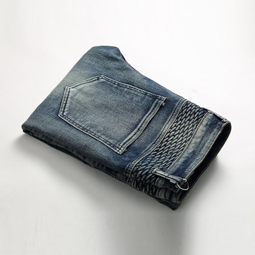 Men's Slim Fit Jeans Ripped Skinny Jeans for Men, Fashion Biker Jean Stretch Cargo Denim Pants 2025 Trendy4