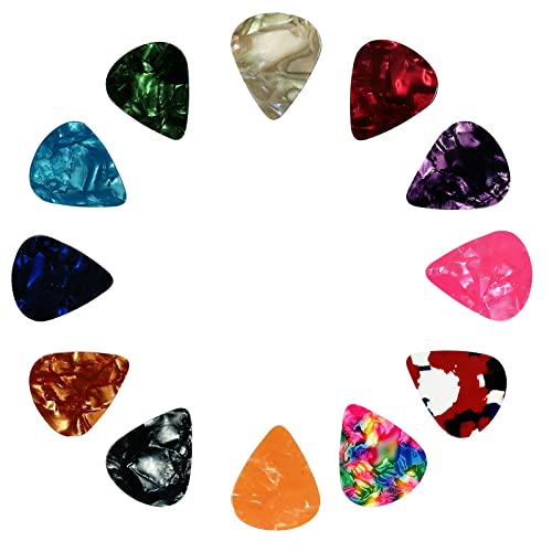 Sevenhead Guitar Picks Celluloid 0.60Mm For Acoustic Guitar, Electric Guitar, Bass Guitar Guitar Accessories Natural Feel, Warm Tone With 24 Pack #TOP4