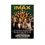 UYYRHRHRHHH Póster de Ámsterdam en lienzo para pared, diseño estético de arte moderno para salas de estar, 30 x 45 cm, estilo sin marco