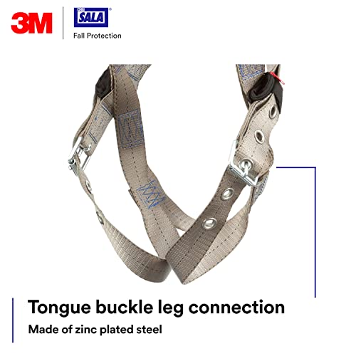 Image of 3M Unisex 3m Dbi-sala Exofit X100 Comfort Construction Positioning Safety Harness With Weight Distribution