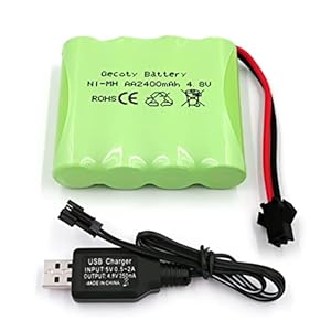 Gecoty 4.8V 2400mAh NiMH Akkupack