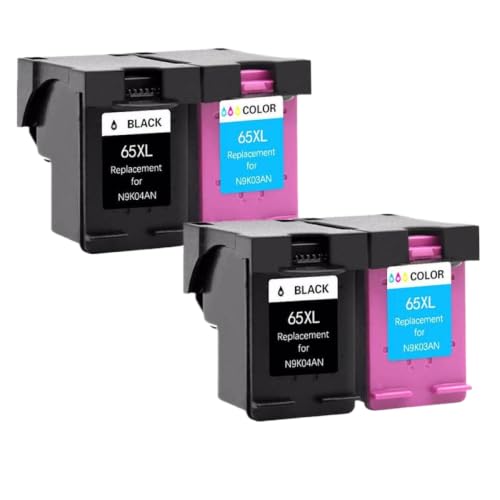 Cartouche d'encre 65XL noir pack de 2 pour éviter les pannes d'impression DeskJet 2634