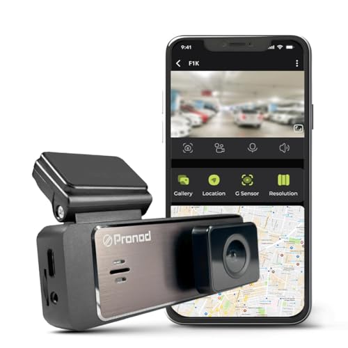 Image of PRONOD F1K 1080P Dash Cam |1.5 inch FHD Display| WiFi App Control | GPS Tracking | Night Vision | Loop Recording | G-Sensor | Type-C & USB | Expandable 1TB Memory | Easy Setup