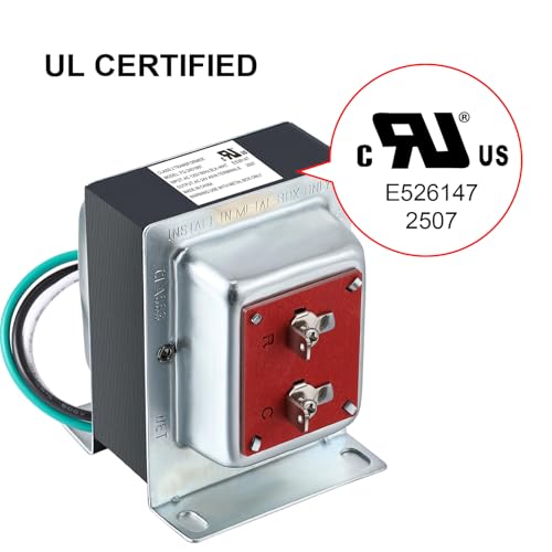 Maxdot Doorbell Transformer 24V 40VA Compatible with Ring Doorbell, Safe UL Listed Wired 24 Volt Door Bell Kit, Easy to  - Additional View