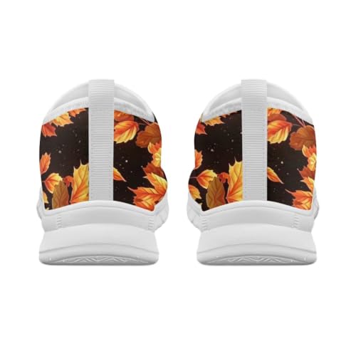 Image of Floral Sneakers for Women Colorful Art Shoes for Women Slip On Casual Work Shoes