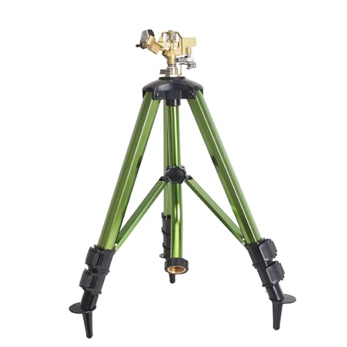 Heavy-Duty Brass Impact Sprinkler on Tripod Base, 360 Degree, 50 ...