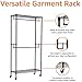 Amazon.com: Amazon Basics Adjustable, Double Hanging Rod Garment ...