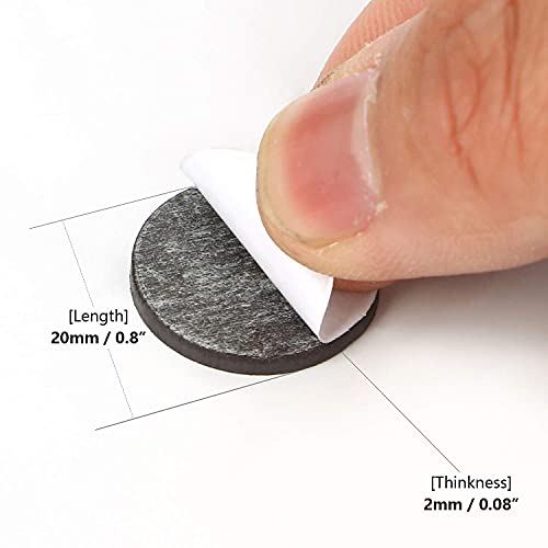 image for YSTIME Flexible Magnetic Dot with Self Adhesive, 60 PCS Round Small Ma