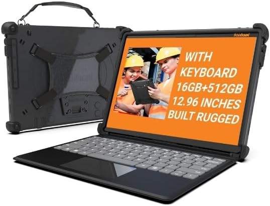 Flex 12C Rugged Windows 11 Pro Tablet with Detachable Keyboard 12.96", Intel i3-1215U, 16GB RAM, 512GB SSD, AMOLED 2880x1920 Touchscreen, WiFi 6, USB-C, HDMI