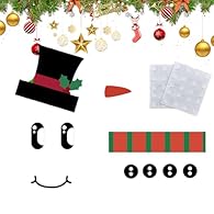 VERSATILE DECORATIVE SOLUTION - Vibrant festive visual stickers add an exciting decorative essence to your home, acting as mood boosters in party spaces perfectly complementing Christmas decoration on fridges or walls during celebrations Simple assem...