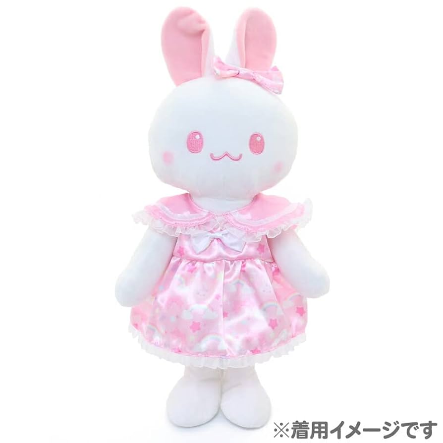 ウサギの人形 ピンクのドレス ウサギのぬいぐるみ ピンクドレス - メルカリ