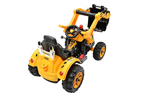 Kinderfahrzeug - Elektro Auto Baufahrzeug - 12V7AH Akku,2 Motoren 132cm Lang