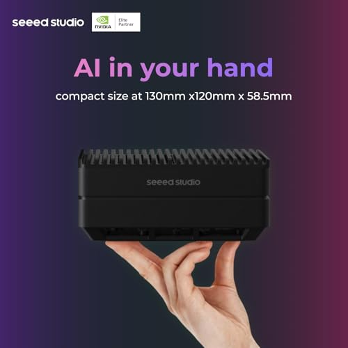 Image of Seeed studio NVIDIA Jetson Nano Edge AI Device - reComputer J1010 Kit, Aluminium Case, Pre-Installed Jetpack System. Mini PC with 0.5 TFLOPs (FP16), Power Supply NOT Included