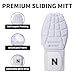 Norespnea Baseball Sliding Mitt, Sliding Mitt for Baseball and Softball, Baseball Sliding Mitt for Youth and Adult，Baseball Protective Equipment for Left and Right Hands-White-Adult