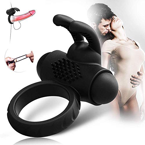 Juguetes de Anillo Masculino Relajación con Masajeador Remoto, Recargable por USB, Múltiple Modos de Vibración para Mujeres,para Hombres Hembra Pareja Ring Portátil