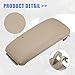 X AUTOHAUX Center Console Cover Lid 8P0864245P for Audi A3 2003-2012 Armrest Cover Pad Replacement Faux Leather Beige